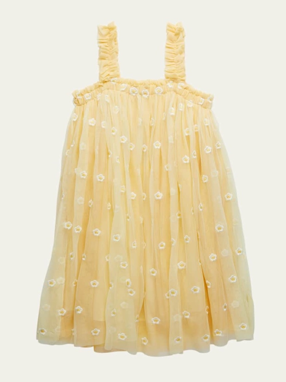 STELLA MCCARTNEY KIDS Girl's Daisy Embroidered Tulle Dress Sz 3